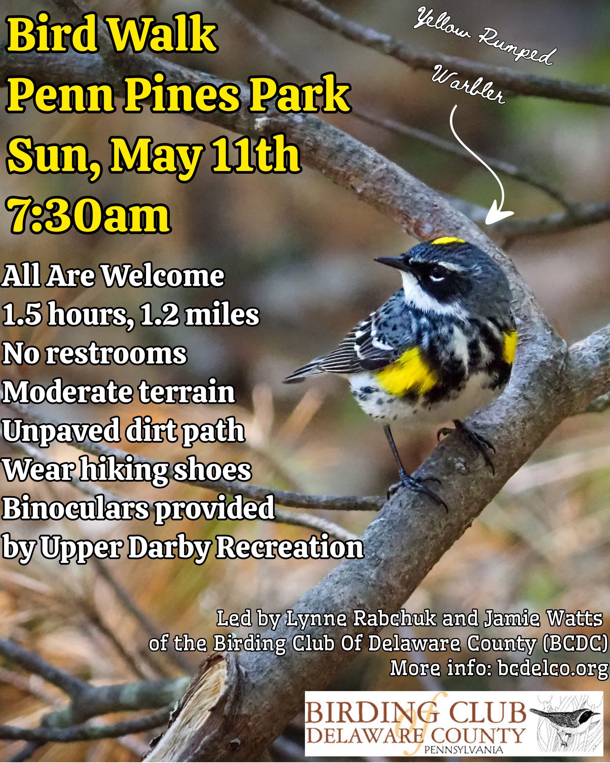 Mother's Day Bird Walk at Penn Pines Park